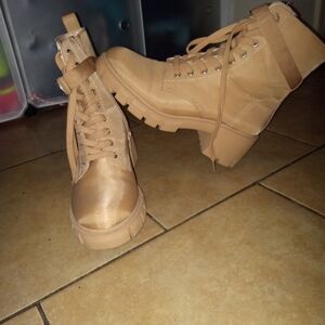 Womens Tanker Combat & Lace-up Boots
